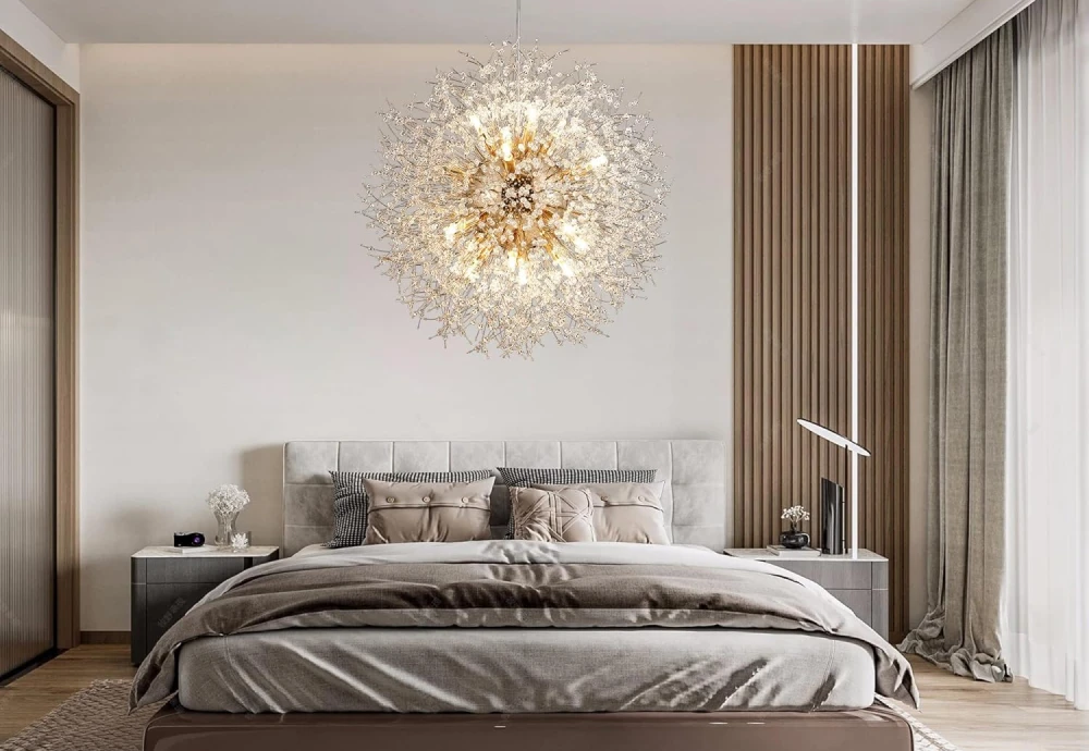 crystal chandelier flush mount light